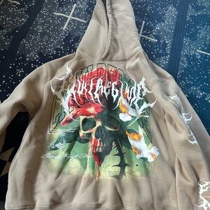 Graphic Tan Hoodie
